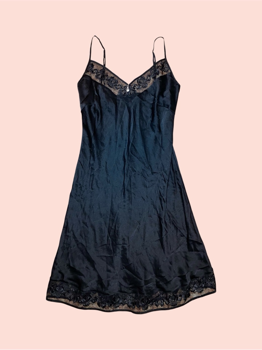Black Silk Slip